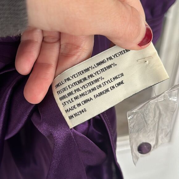NWT Tulle / Anthropologie Purple Sheer Detailing Dress - Picture 7 of 8